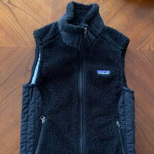 Patagonia Synchilla Vest Women's XS Retro-X Fleece Full Zip Black